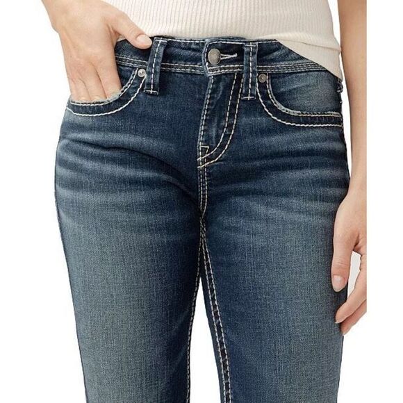 Silver Jeans Co. Women's Suki Mid Rise Curvy Fit 30/31 jeans Bootcut Jeans. - Picture 2 of 4